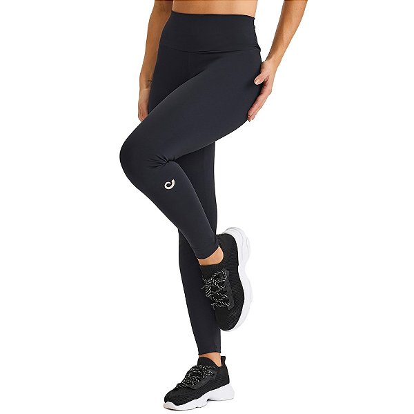 Calça Legging Nakay com Logo Preta CAJUBRASIL
