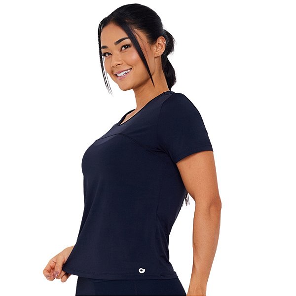 Blusa UV e Trançado Preto CAJUBRASIL