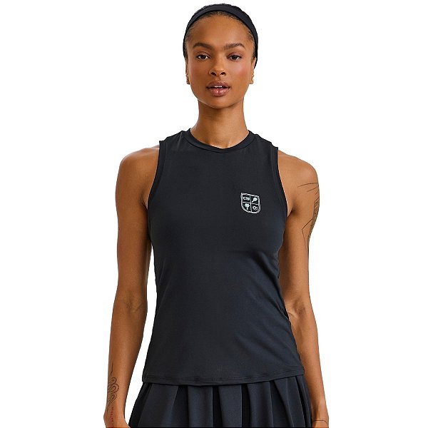 Regata Blocksun Dry Brasão Caju Preto CAJUBRASIL