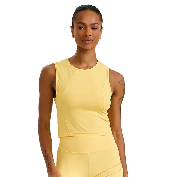 Cropped NT Dry Amarelo Pólen CAJUBRASIL