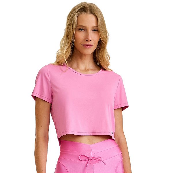 Cropped SB Costas Respiráveis Rosa Milkshake CAJUBRASIL