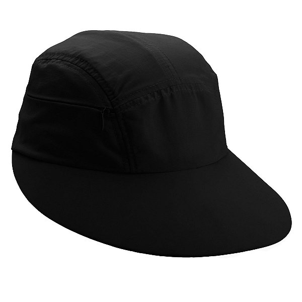 Viseira de Tecido com Zíper U.V. Preta MANLY