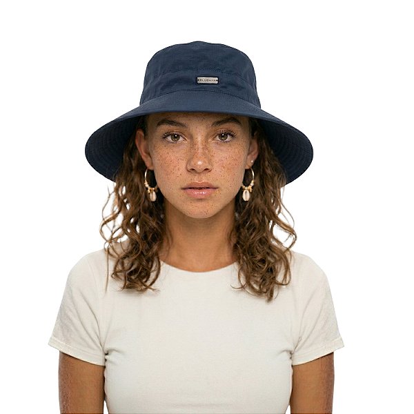 Chapéu Guana UV Proteção Solar Azul Marinho BLUEMAN