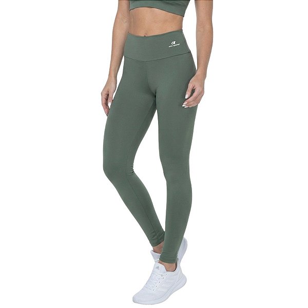 Calça Legging Progress Verde Militar ZERO AÇUCAR