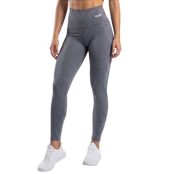 Calça Legging Cós Alto Basics Mescla OXYFIT