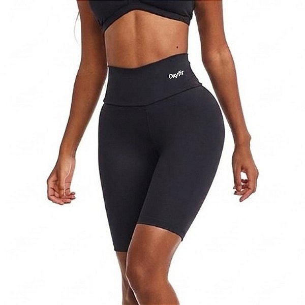 Bermuda Ciclista Basics Preta OXYFIT