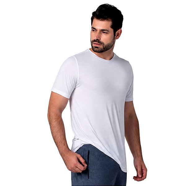 Camiseta Masculina Maggi Basic Branca ZERO AÇUCAR