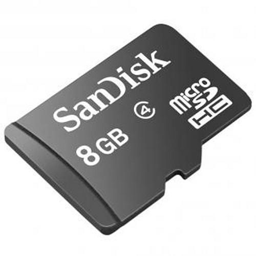 Cartão de Memória 8GB MicroSD Classe 4 - SanDisk