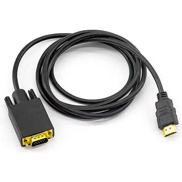 Cabo Adaptador e Conversor HDMI para VGA 1,8 Metros