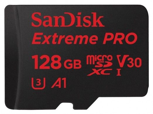 Cartão de Memória MicroSDXC 128GB Extreme PRO UHS-I - SanDisk