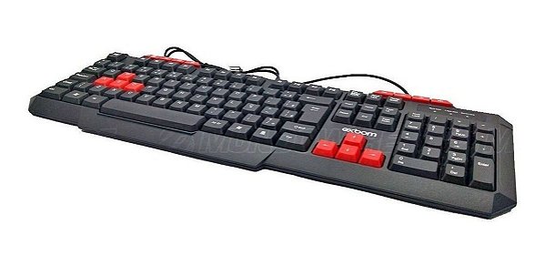 Teclado Gamer Multimídia USB c/ Fio ABNT2 BK-G136 - Exbom