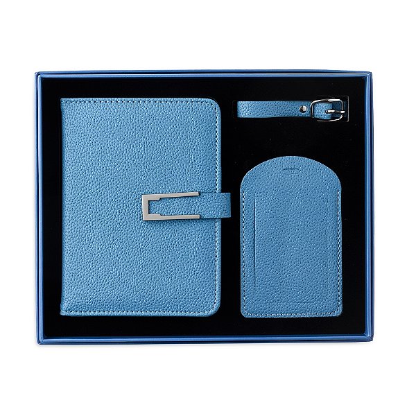 Kit Porta Passaporte com Tag personalize com o Nome ou Iniciais