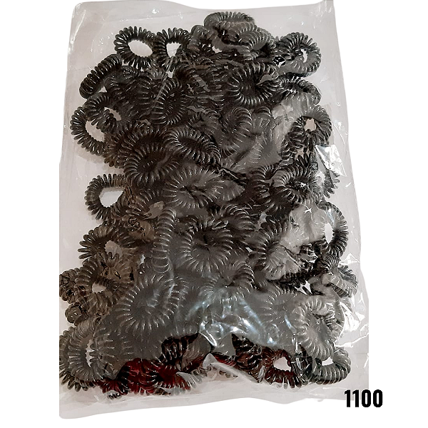 NE1100 100 elasticos de cabelo fio de telefone 3,5 cm colorido 1100 – UNITARIO (Atacado)