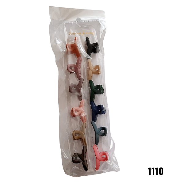 NE1110 - Presilha de cabelo 12 pcs por kit/ 3m atacado 1110 – Pacote com 12 unidades (Atacado)