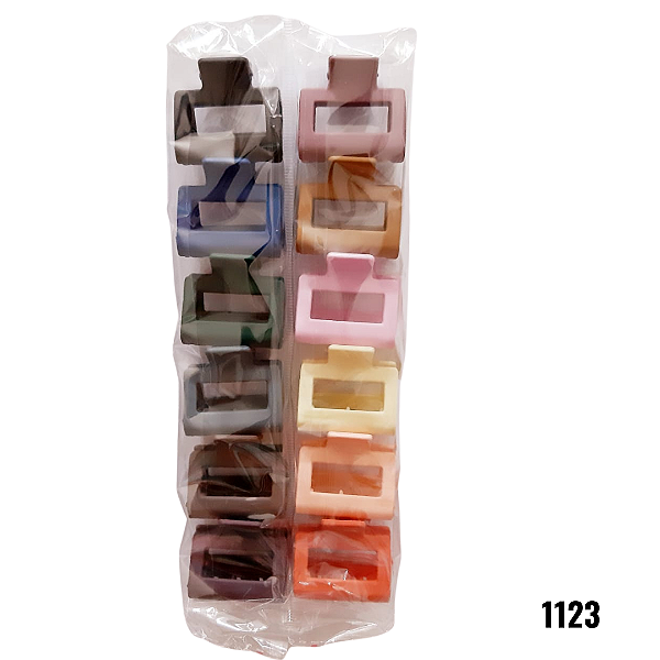 NE1123 - Presilha de cabelo 12 pcs por kit/ 3,5m atacado 1123 – Pacote com 12 unidades (Atacado)