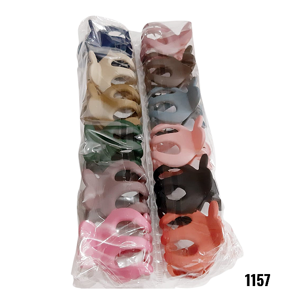 NE1157 - Presilha de cabelo 12 pcs por kit/ 5cm atacado 1157 – Pacote com 12 unidades (Atacado)