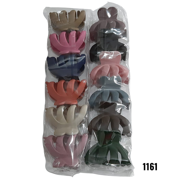 NE1161 - Presilha de cabelo 12 pcs por kit/ 5,8 cm atacado 1161 – Pacote com 12 unidades (Atacado)