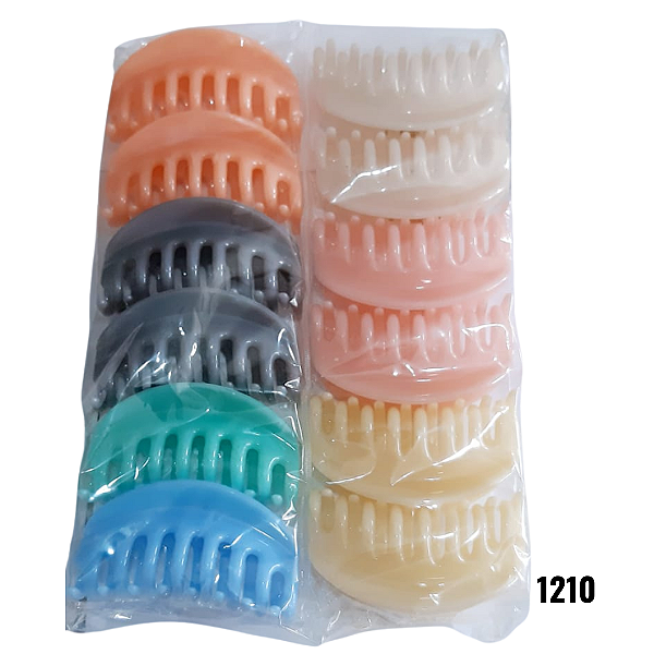 NE1210 - Piranha de cabelo 12 pc por kit/ 9 cm atacado 1210 – Pacote com 12 unidades (Atacado)