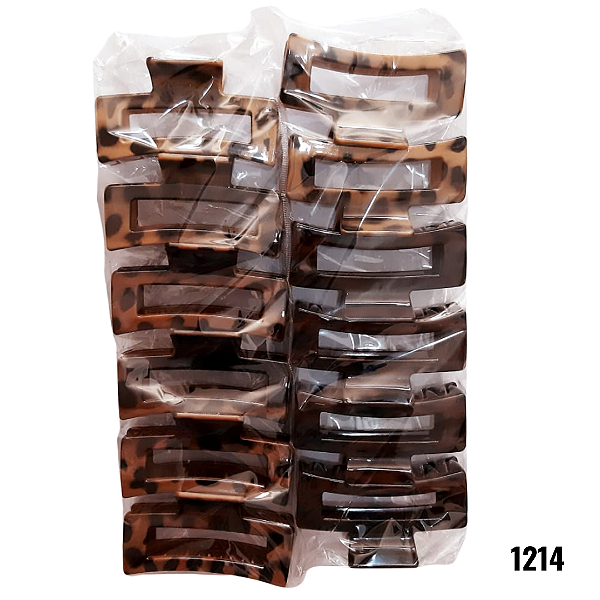 NE1214 - Presilha de cabelo 12 pc por kit/ 8,5 cm atacado 1214 – Pacote com 12 unidades (Atacado)