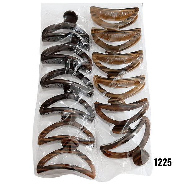 NE1225 - Presilha de cabelo 12 pc por kit/ 9 cm atacado 1225 – Pacote com 12 unidades (Atacado)