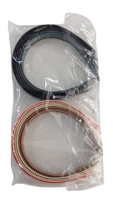 NE10299 - 10299 tiara de cabelo plástica, 2.5 cm – Pacote com 12 unidades (Atacado)