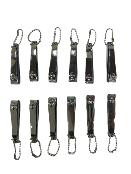 NE10318 - 10318 box cortador de unha de ferro medio 6,5 cm - box 12 – Pacote com 12 unidades (Atacado)