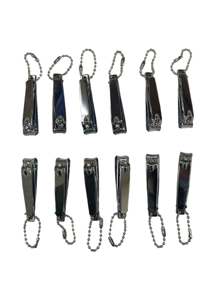 NE10317 - 10317 box cortador de unha de ferro pequeno 5,5 cm – Pacote com 12 unidades (Atacado)