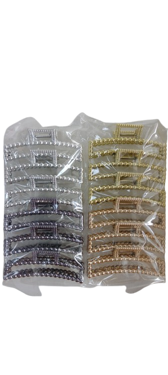 NE10027 - 10027 piranha de cabelo plástico+ ferro, 11 cm – Pacote com 12 unidades (Atacado)
