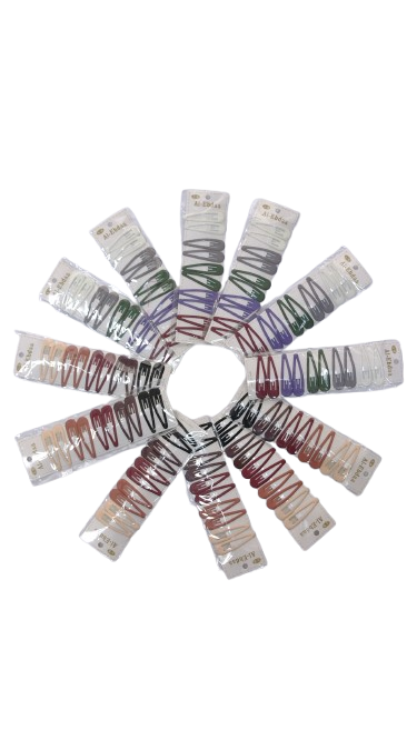 NE1066 - 1066 tic tac de cabelo kit 10 pcs – Pacote com 12 unidades (Atacado)