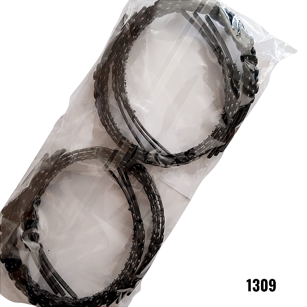NE1309 - 1309 tiara plastico para cabelo – Pacote com 12 unidades (Atacado)