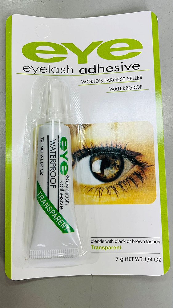 NE51-T - 51-t cola de cilios duo eye transparente – Pacote com 12 unidades (Atacado)
