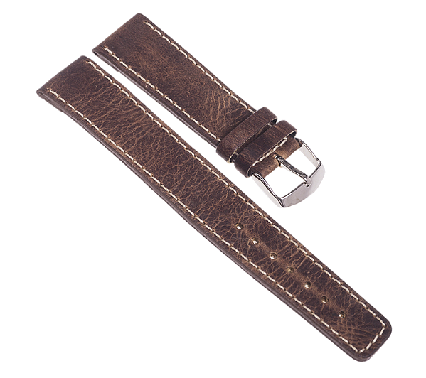 PULSEIRA DE COURO SELVAGEM LONGA HAVANA  COD. 88C