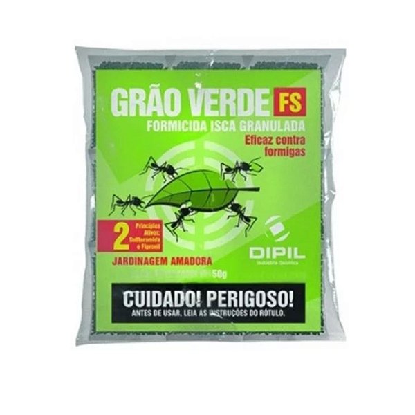 Formicida para Formigas Cortadeiras - 50g - Grão Verde