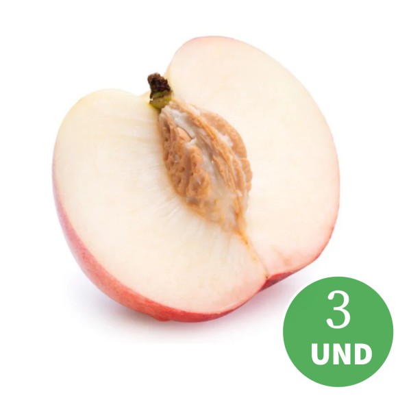 Kit 3 Mudas pessego BRS Regalo branco doce Precoce enxertado