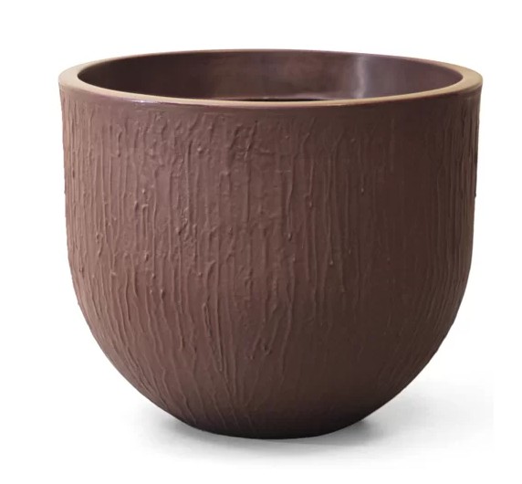 Vaso de Polietileno Redondo RELEVO N 40 Nutriplan cor Tabaco