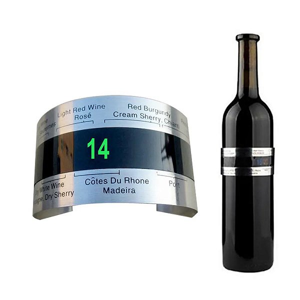 Colarinho de vinho Termômetro com display LCD