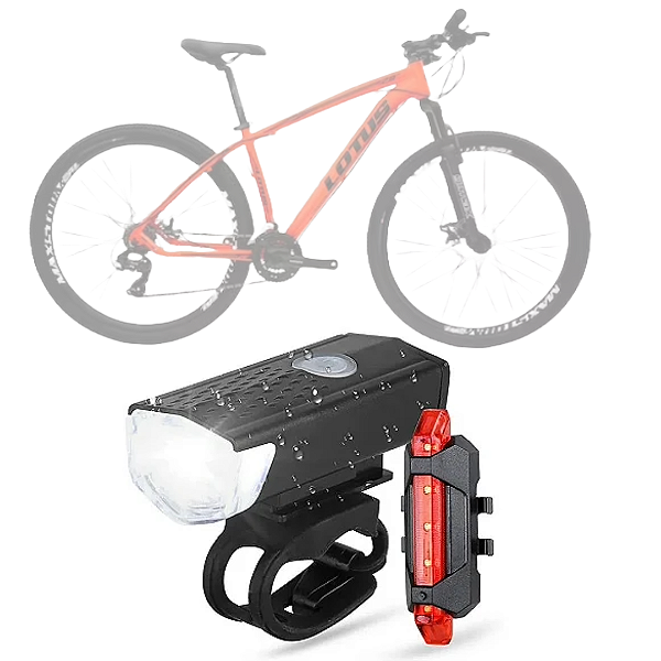lanterna  Para Bicicleta traseira fácil de ins USB recarregável Bike