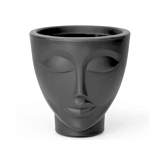 Vaso de Polietileno Face Mulher N34 - Preto