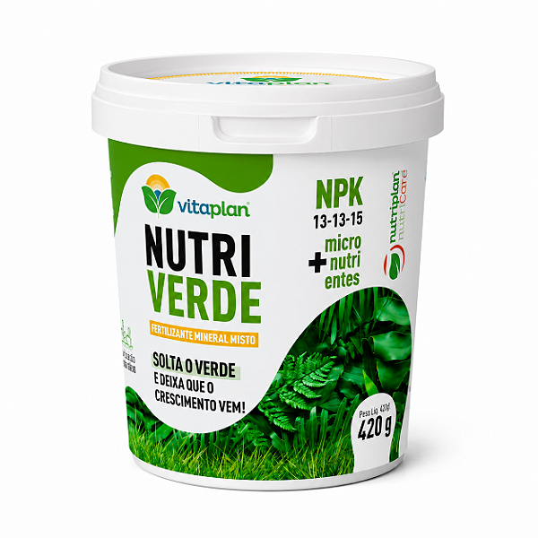 Fertilizante Premium Nutriverde Vitaplan 420g para Folhagens e Plantas
