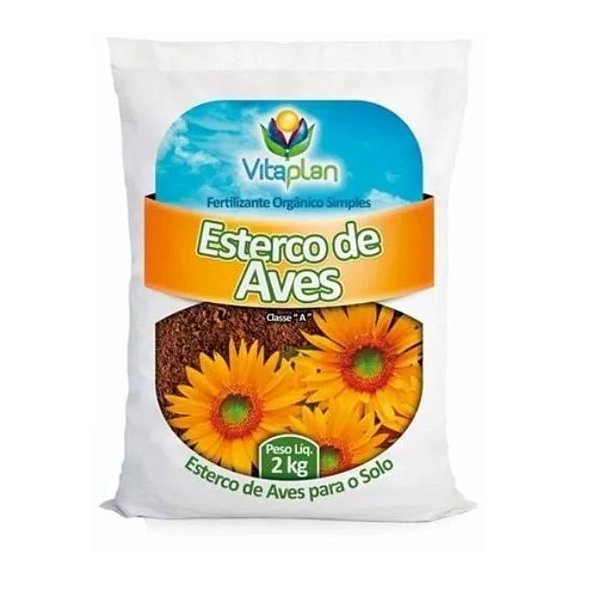 Esterco de Aves - 2kg - Vitaplan