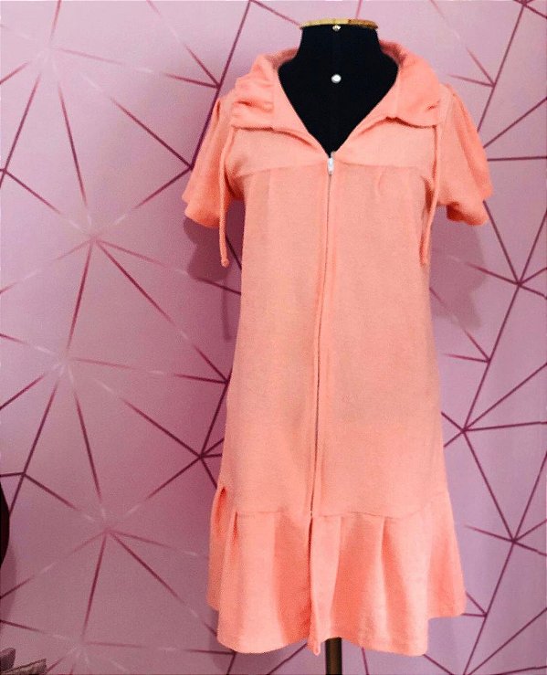 Saída de Praia Atoalhada Tipo Vestido - TAM. P