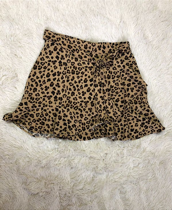Saia Estampa Animal Print - TAM - 40