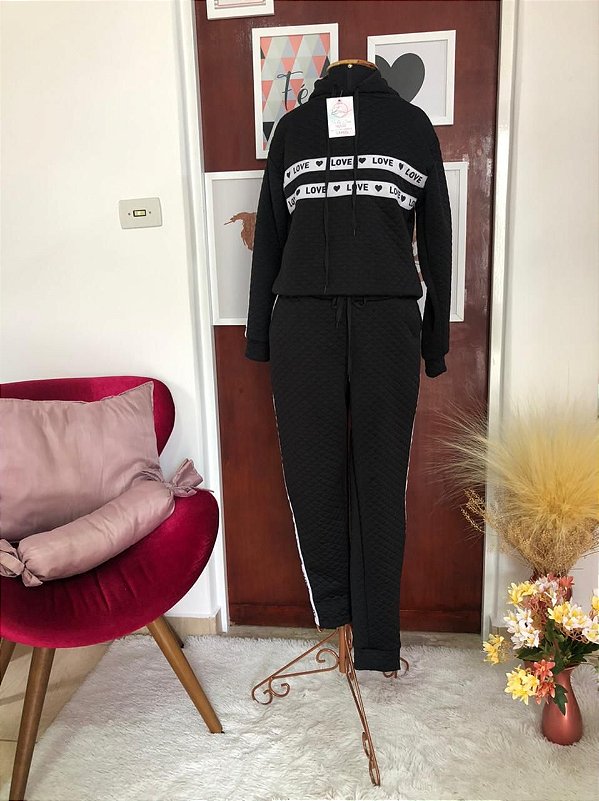 Conjunto Preto - TAM - M