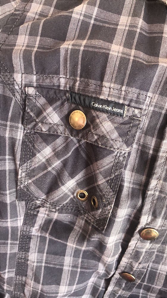 Camisa Xadrez Calvin Klein - TAM - 42