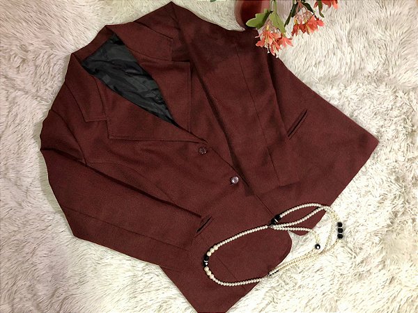 Blazer Forrado Vintage - TAM - 42
