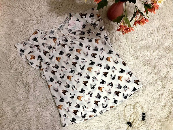 Blusa em Chamois com Franjas TAM  42