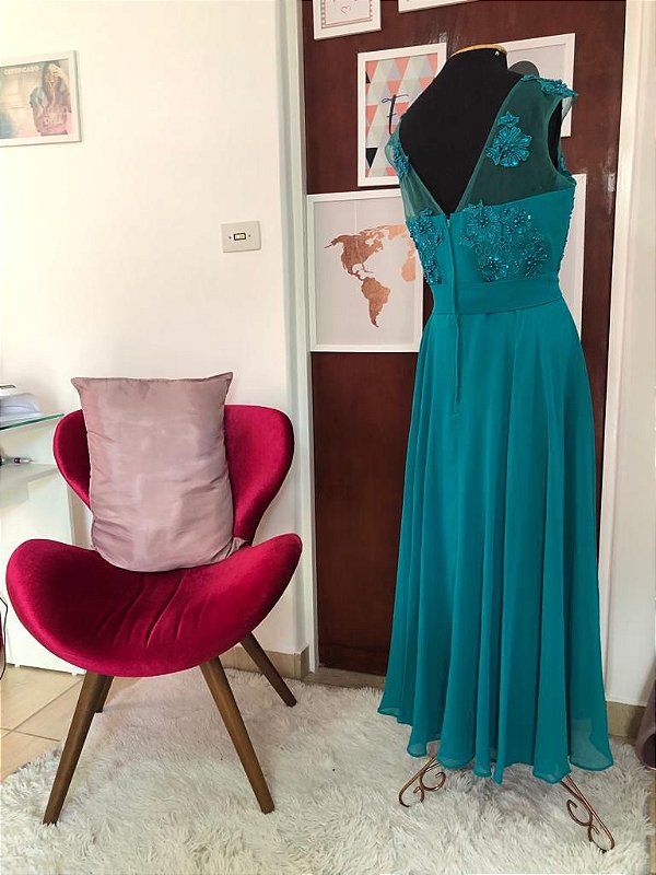 Vestido de Festa Verde 42/44
