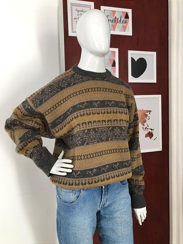 Suéter Vintage com CGC - TAM. G