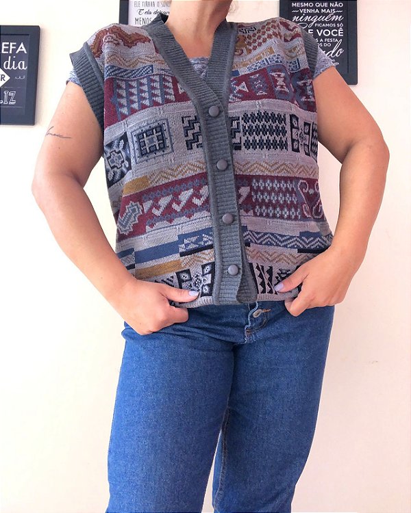 Pulôver Vintage com CGC - TAM - GG