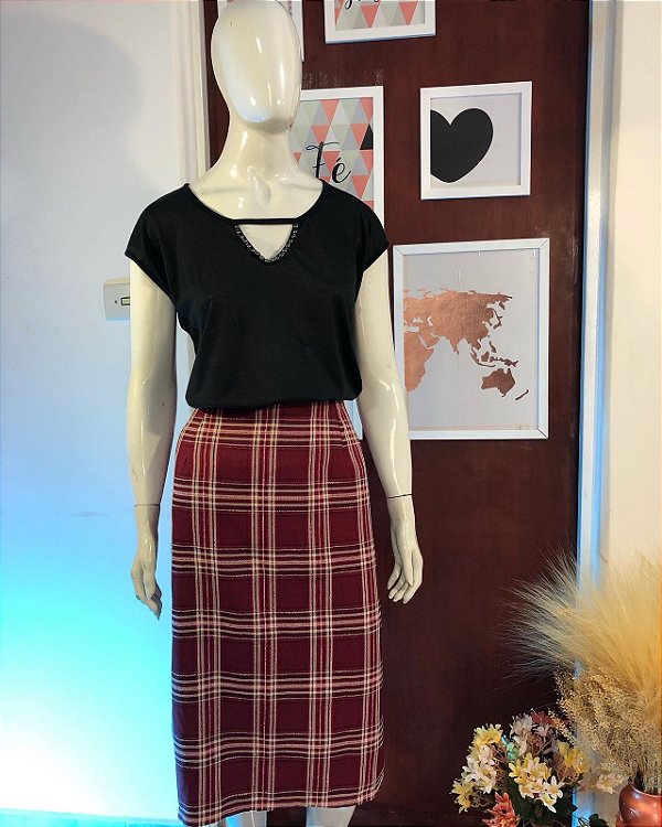 Blusa Malha Preta - TAM - M